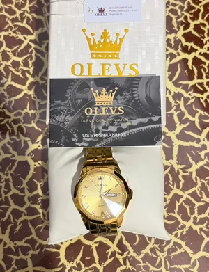 ساعة OLEVS رجالي جولد مستوردة من أمريكا بالعلبة