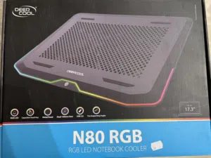 DeepCool N80 RGB Metal Panel 2x140mm Fans up to 17.3 Notebooks