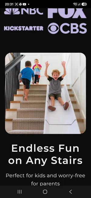 Childs stair slide 4 sections