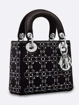 حقيبة شنتة ليدي ديور سودا سوبر ماستر بأعلى جودة ، وكود ديور بداخلها lady dior bag medium size super