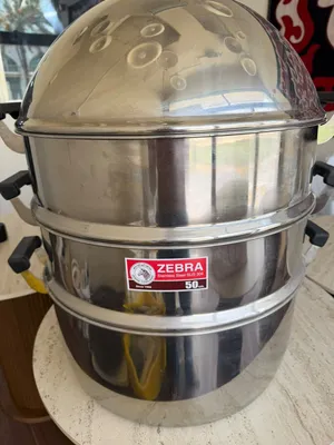 Zebra Stainless Steel Steaming Set 4 Count 50 CM