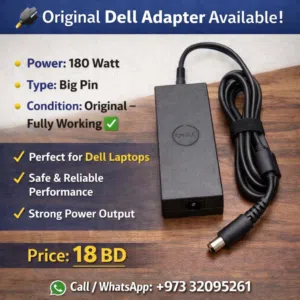Original Dell 180W Adapter – Big Pin