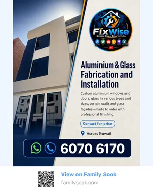 aluminium glass & Ac installation work in Kuwait