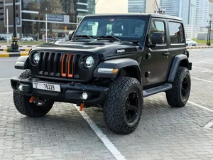 Jeep Wrangler Sahara Jeeper edition with more than 3000 OR worth of accessories. Dubai number plate