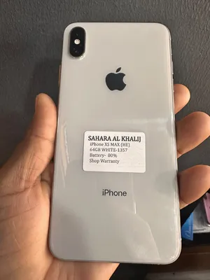USED IPHONE XS-MAX 64GB USED - BATTERY HEALTH  80%