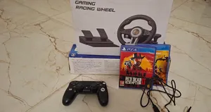 PS4 Slim + دركسون PXN V3 Pro + ألعاب