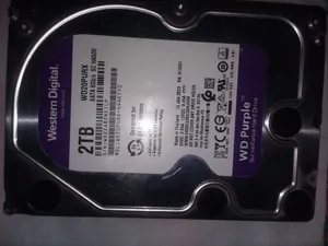 هارد 2 تيرا wd purple نظيف كرت