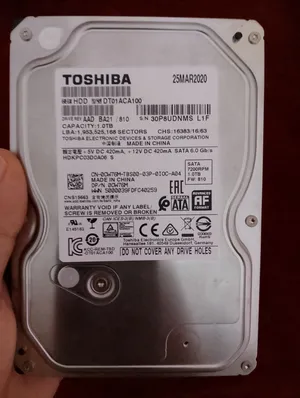 هارد ديسك توشيبا واحد تيرا 1TB لسه جديد بكستو البيع لعدم الحاجة هيلث 100%