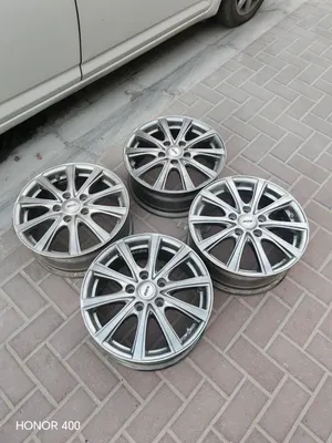 4 Alloy rings D.O.S 16x6.5 very good condition  اربع جنوط المنيوم قياس 16 بحالة ممتازة ماركة D. O. S