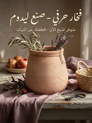 4 قواوير فخار جديدة - حجم وسط
