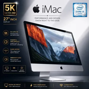Apple iMac (Retina 5K, 27-inch) – Core i5 3.1GHz – 8GB RAM – 5K Retina Display – Excellent Condition