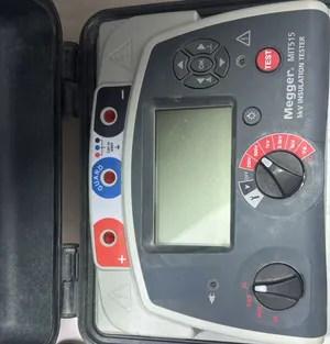 Megger MT515 insulation resistance tester with test voltage up to 5kV, used for one year. Includes