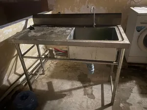 Industrial stainless steel sink