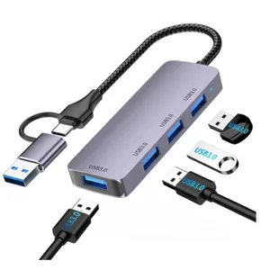 محول هب USB-C من HAING HI-3001-TUH 4 منافذ USB 3.0 Hub