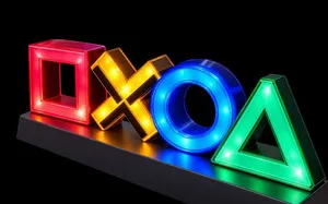 Playstation Led lights Square,triangle, circle, X USEFUL FOR GAMING KIDS