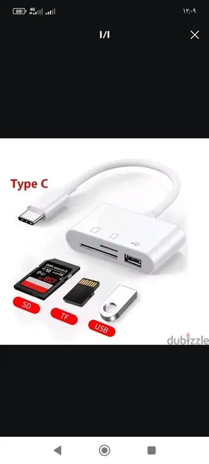 قارئ بطاقات من النوع C TF CF SD قارئ بطاقات الذاكرة USB C محول بطاقة للهاتف IPad Huawei Macbook Sams