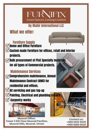We provide Home and Office Furnitures and Services (Carpentry, Outdoor paintings etc.)