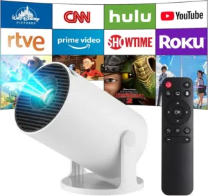 بروجكتر سنيمائي 2في 1 دقة 4K مع أيدي وفلاشة العاب مجاني