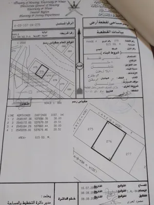 أرض سكنيه في حي السعد بهلاء