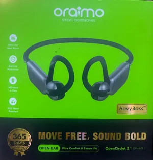 Brand New and still in box Oraimo OpenCirclet 2 Bluetoooth Audio earphones. OMR 15. Al Khuwair