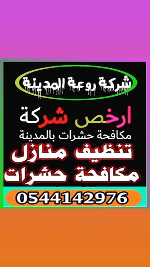 شركة مكافحة الصراصير بالمدينة المنورة