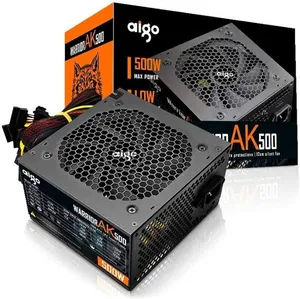 Aigo Warrior AK500, non-modular 500W power supply مزود طاقة Aigo Warrior AK500 بقدرة 500 واط (غير مع