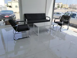 جلسة جلد 5 شخص صوفا sofa أريكة الجلوس sitting كنبات كنب جلد مكتبي office set اثاث مكاتب اثاث مكتب .