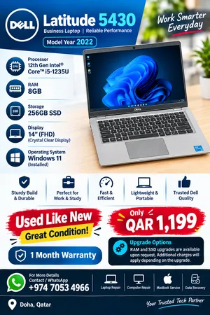 Dell Latitude 5430  Core i5 12th Gen – Only QAR 1,199!