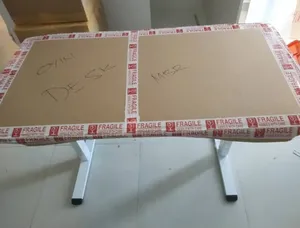 Electric standing desk, white 100x60