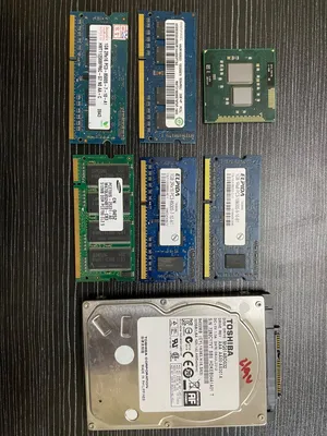 Cpu,Rams laptop and hard disk