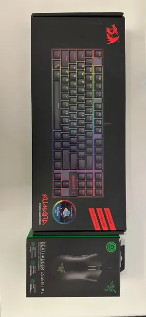 للبيع ماوس Razer DeathAdder Essentialو كيبورد Redragon Kumara552