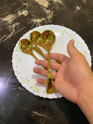 45 Pcs GOLDEN KAYA SPOONS – URGENT SALE  Bulk Deal  PRICE NEGOTIABLE