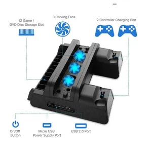 Stand Fan For Support Sony Play Station PS4 Pro Slim Console