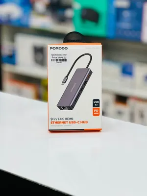 Brand New Porodo 9 in 1 USB-C Hub in Oman More Connections
