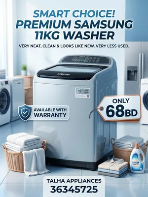 Samsung 11KG Washing Machine Very Neat Clean Looks Like New Very Less Used With Warranty 68BD