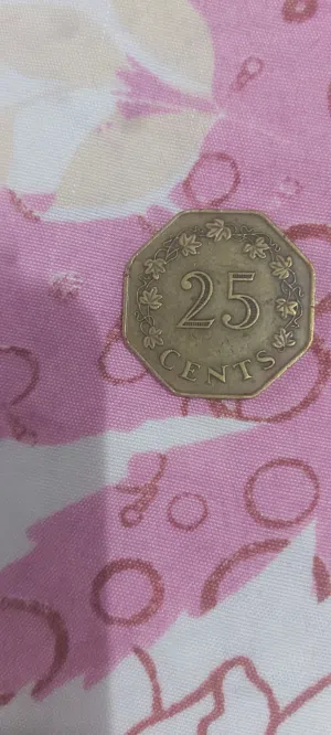 25سنت مالطا 1975من النحاس