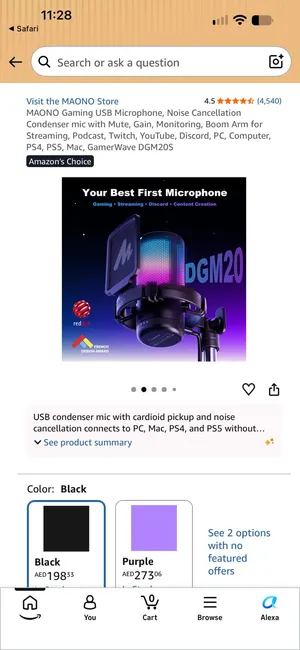 maono usb microphone dgm20