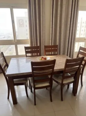 Dining table marble with 6 chairs
