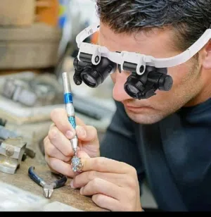 معدات الاحجار الكريمة الماس و مجهر المضيء