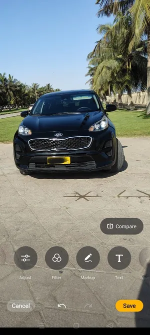 Kia Sportage 2022 Black front wheel.2400cc