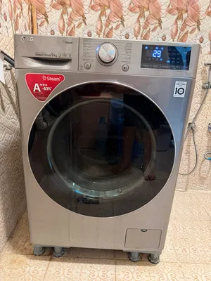 غسالة ملابس Lg اتوماتيك تحمل 9كيلو