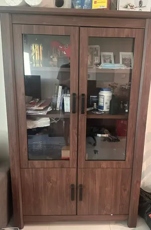 Bookcase- Book cabinet with glass door