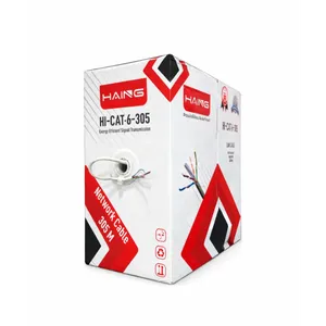 كيبل شبكة HAING Cat6 UTP 305 متر CCA 0.5mm رول كامل CB-CAT6-305M