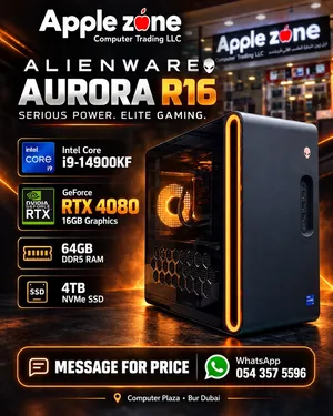 RTX 4080 16GB Alienware Aurora R16 Core i9-14900KF 64GB DDR5 RAM 4TB SSD