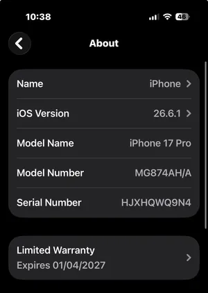 iPhone 17 pro