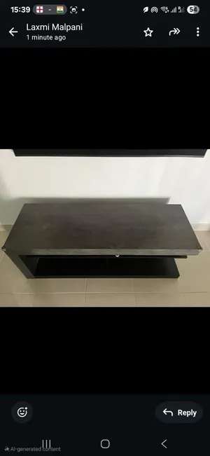 Center table, TV unit, Bed frame, curtains