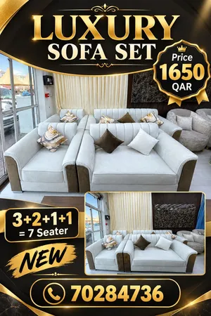 Brand new 3+2+1+1=7 seater sofa set for sell