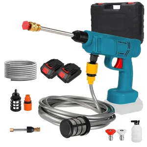 Nettoyeur Haute Pression Sans Fil 30 Bar et Pistolet de Lavage Auto et Deux Batteries - جهاز غسيل ضغ