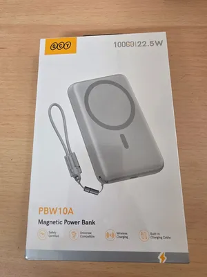 باور بنك QCY مغناطيسي 10,000mAh شحن سريع 22.5W جديد pBW 10 A