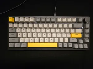 AJAZZ AK820 Wired Mechanical Gaming Keyboard 75% TKL RGB Hot Swap-Yellow